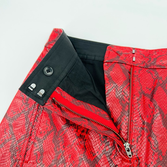 Tibi snake skin faux leather pencil skirt size 2 - Picture 7 of 10